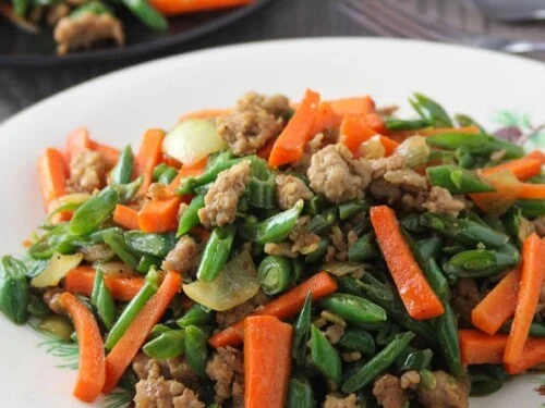 Ginisang Carrot And Beans